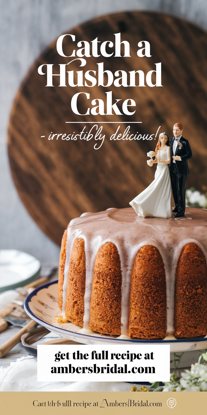 Delicious catch a husband cake adorned with edible glitter and Cupid’s arrow decorations.