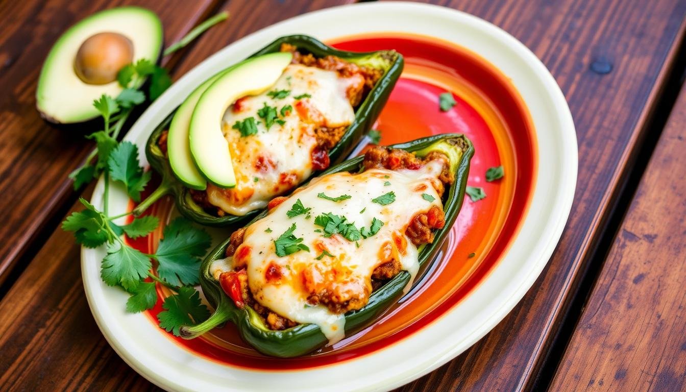 Stuffed Poblano Peppers