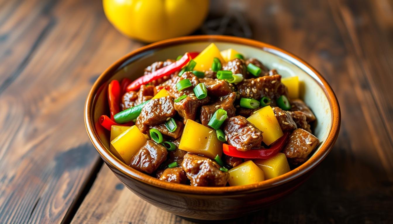 Pineapple Beef Stir-Fry