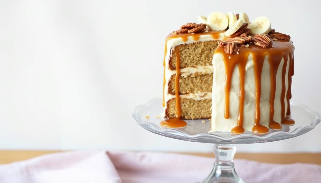 Banana Pecan Caramel Layer