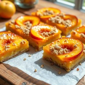 Peach Crumble Bars Recipe