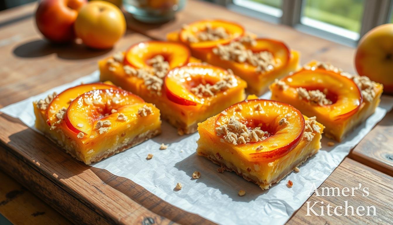 Peach Crumble Bars Recipe