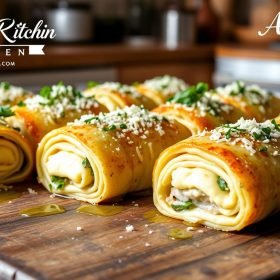 Garlic Parmesan Chicken Lasagna Roll-Ups Recipe