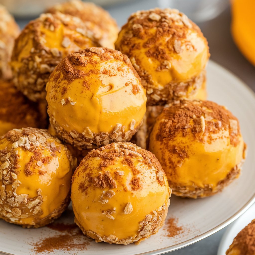 No-Bake Pumpkin Cheesecake Balls