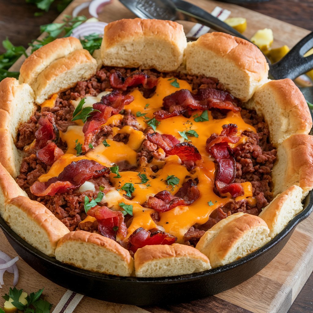Easy BBQ Bacon Cheeseburger Casserole Recipe