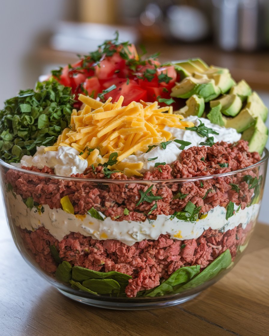 How to Make the Perfect 7 Layer Taco Salad