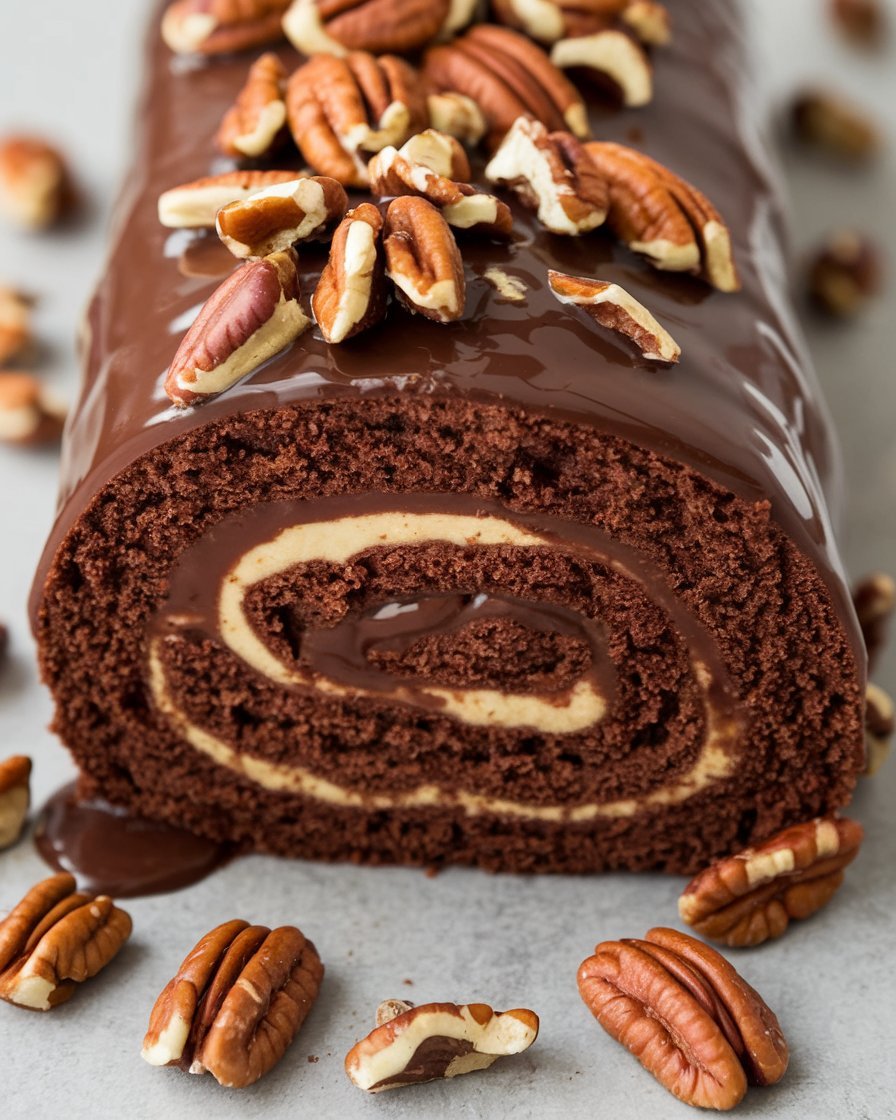 Decadent Gooey Chocolate Caramel Turtle Cake