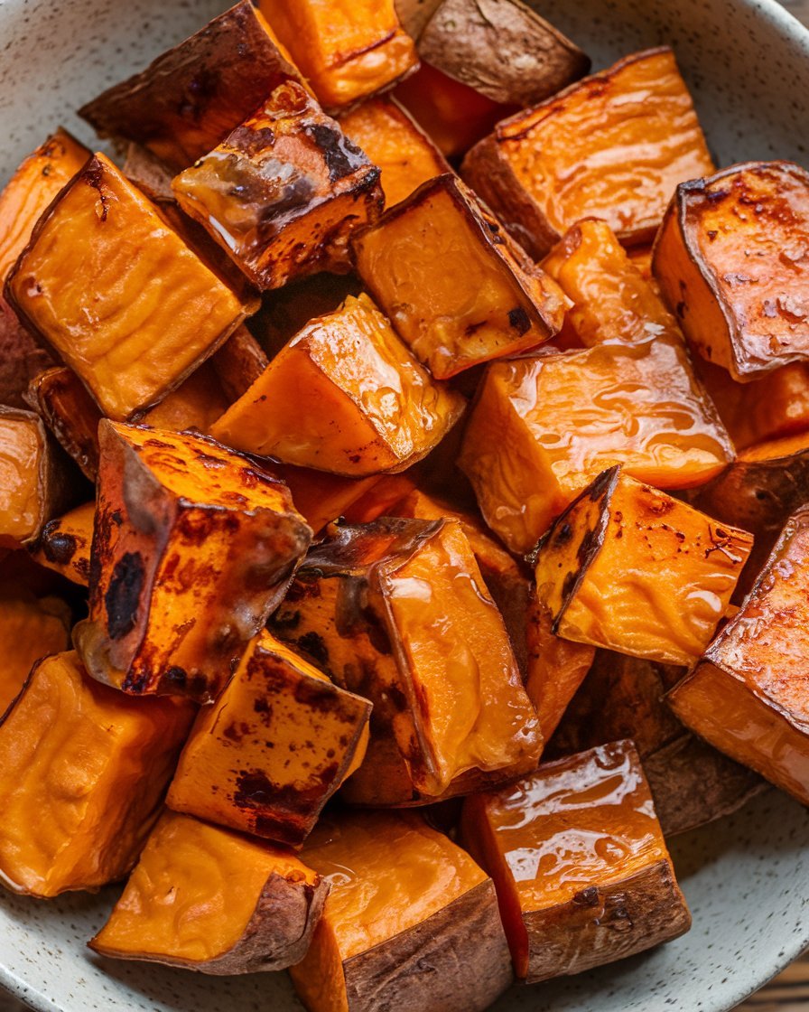 A Photo Of A Close Up View Of Roasted Sweet Potato Tt1m81uqtawkzulup Fxa 3pcvwqavth Kxztzkf98ag