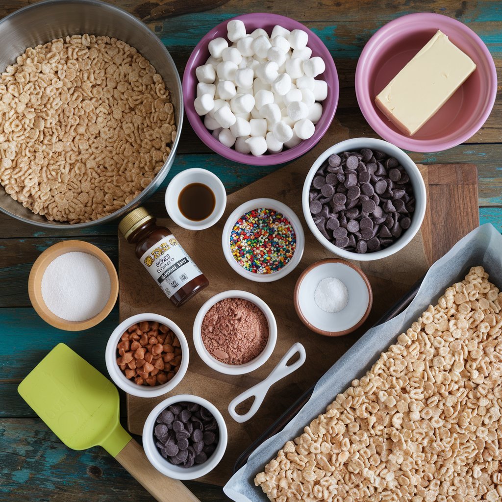 Bite-sized chocolate rice Krispie balls perfect for an appetizer or a sweet snack, served with a chocolate dip.