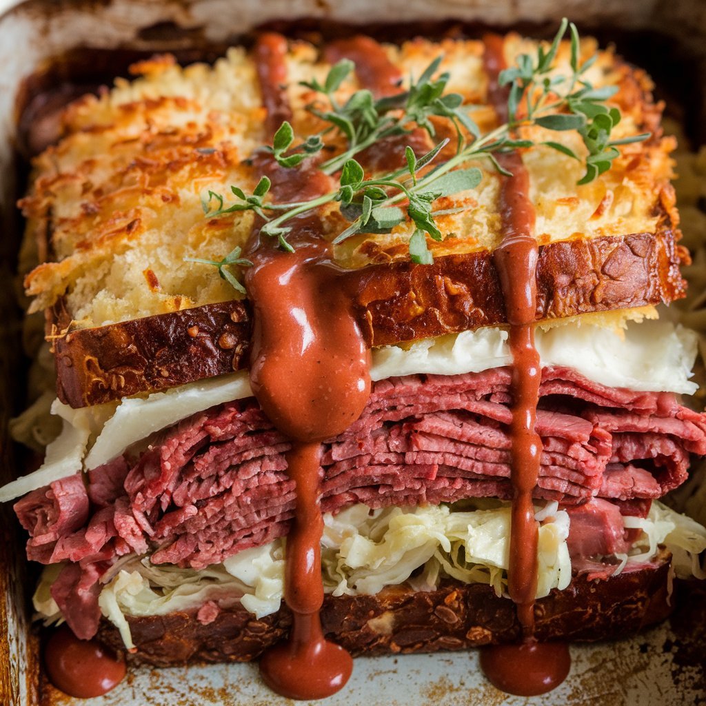 A Photo Of A Reuben Bake With Golden And Crispy To Ucouzwhrqtsjdapu8lhotg Ygk4v2iprxymiiovbysuya