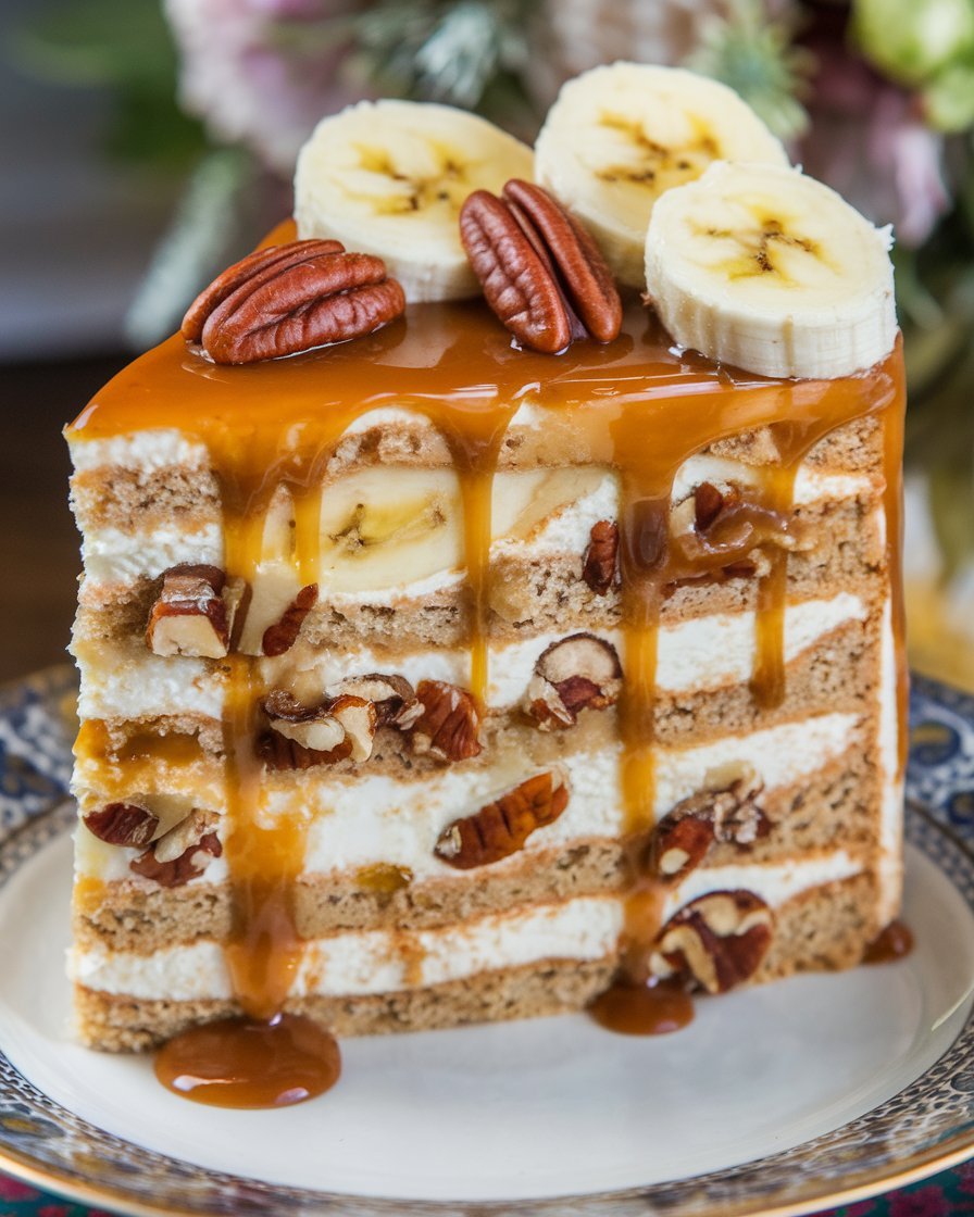 A Photo Of A Slice Of Layered Cake Possibly A Bana Vui0wmcrqpojyp91omlyeq Vkffhy0wta Whjkdnauasq