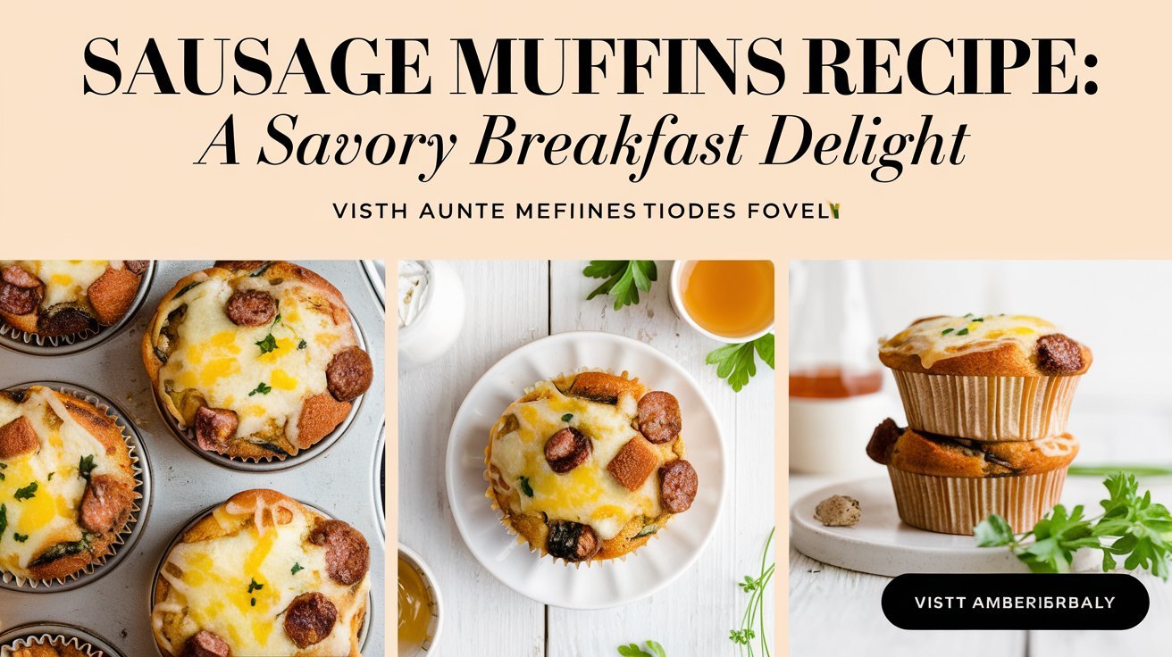Mini sausage muffins perfect for on-the-go breakfasts or snacks
