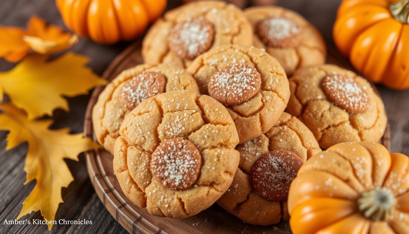 Chewy Pumpkin Snickerdoodle Cookies