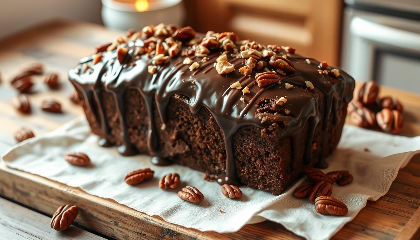 Luscious Chocolate Pecan Loaf