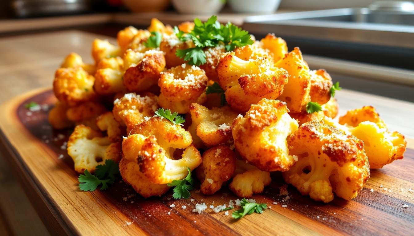 Crispy Parmesan Roasted Cauliflower | Easy Side Dish