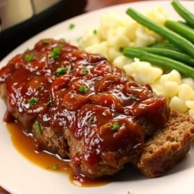 Crockpot French Onion Meatloaf