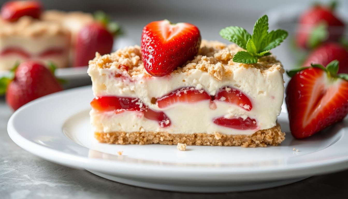 Strawberry Crunch Cheesecake