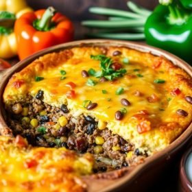 Easy Cowboy Cornbread Casserole Recipe | Comfort Food