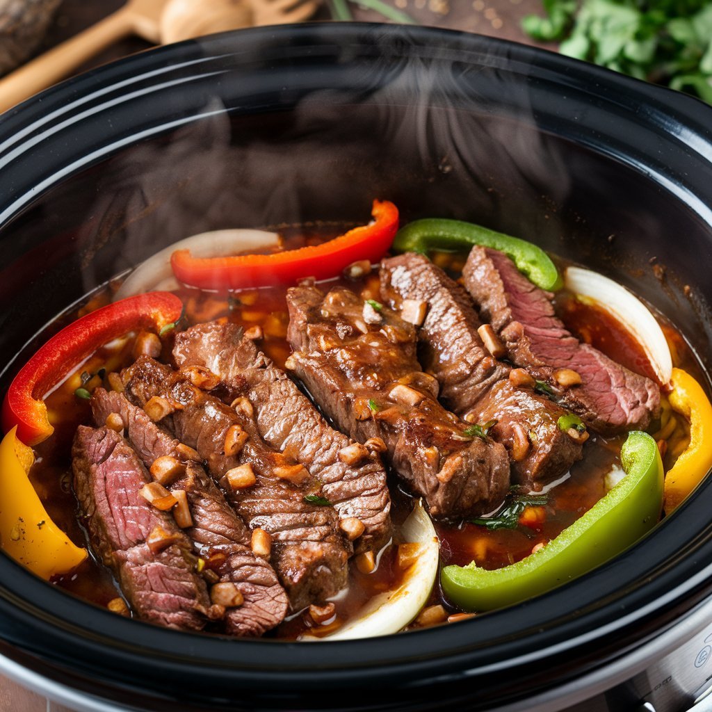 Crock Pot Pepper Steak Recipe