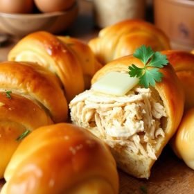 Easy Chicken Stuffed Crescent Rolls