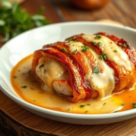 Creamy Bacon-Wrapped Chicken Recipe