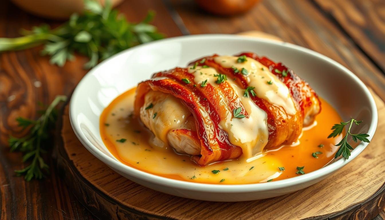 Creamy Bacon-Wrapped Chicken Recipe