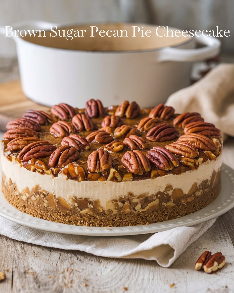 A Photo Of A Brown Sugar Pecan Pie Cheesecake The T5bxtmacq3ko7kq O6hxva Qkgsrifut7matoq9c 34q