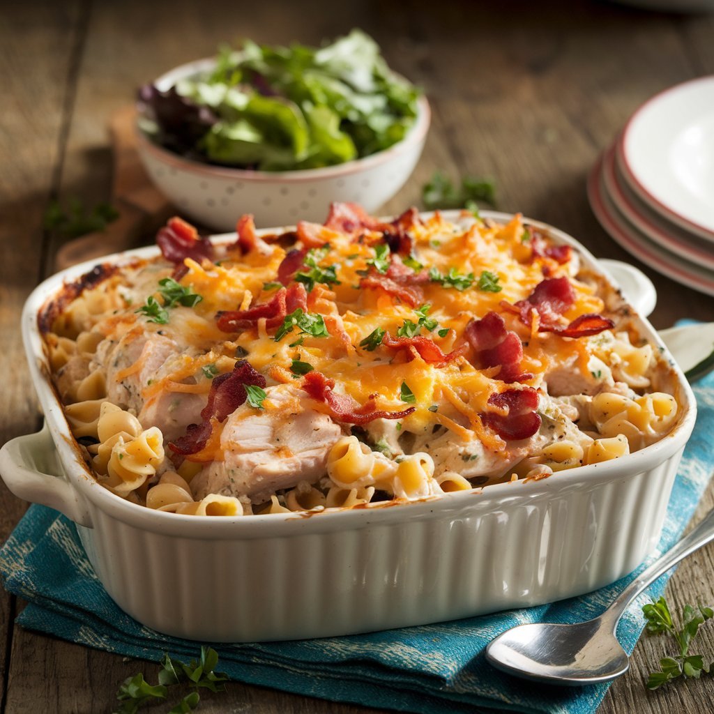 A Photo Of A Chicken Bacon Ranch Casserole With A C3nmiehgqxevk1tdwqyevg Davmvchftw Z6bz Xe Qxa