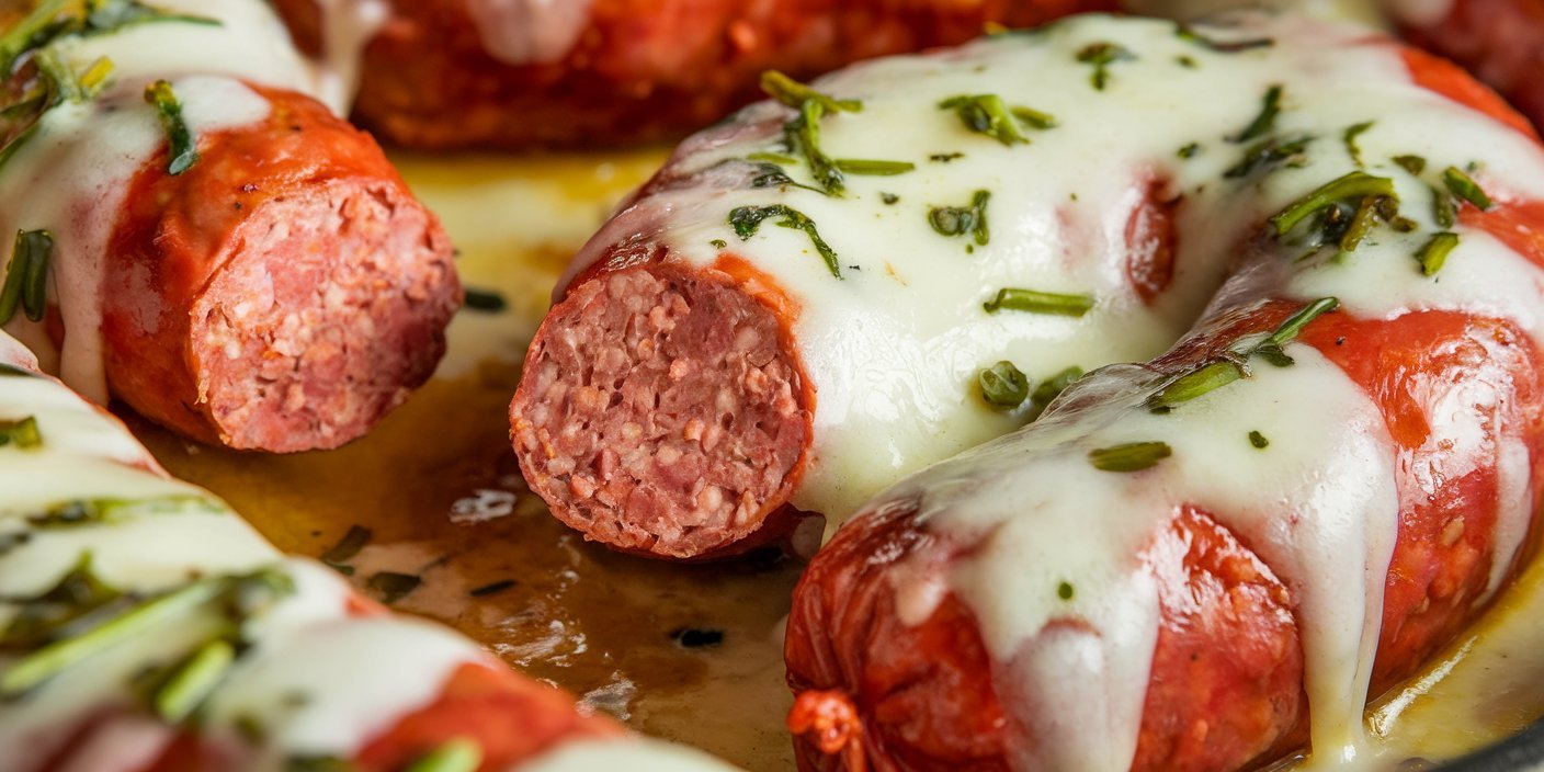 Savory jalapeño and pepper jack summer sausage recipe grilled to perfection with charred edges