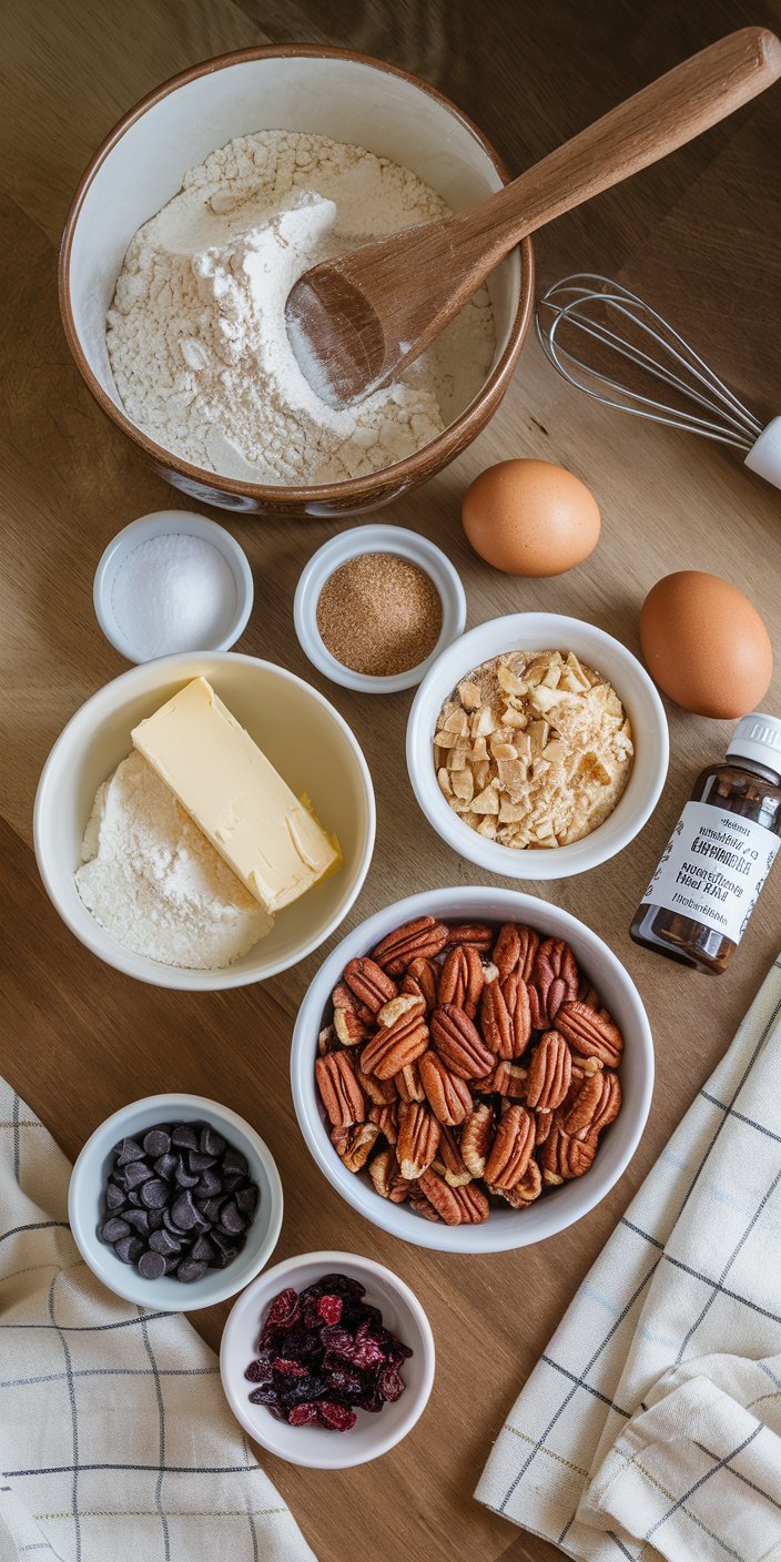 Gift box filled with butter pecan cookies from an easy butter pecan cookies recipe