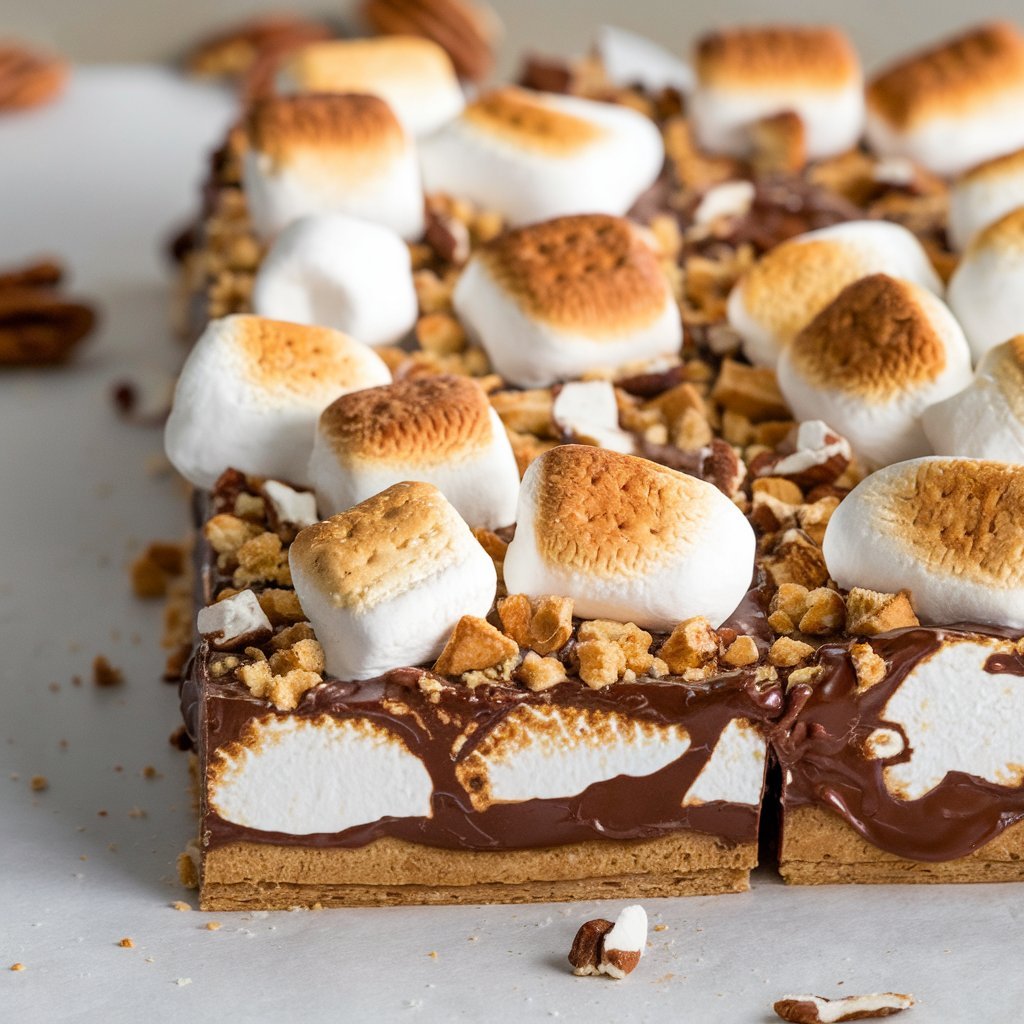 A Photo Of A S Mores Crack Dessert It Has A Layer Qrpmtl1qtw2gpdqff9tv6a Py30asuxsg2glv6guq2q9g