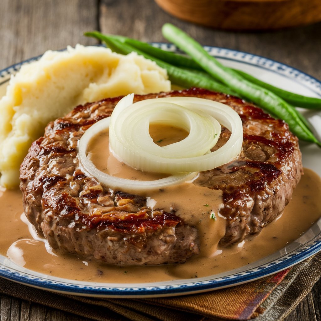A Photo Of A Savory Hamburger Steak With Onions An Fz198 Ltiqgdtju5s3tuq Kcc4sxobqbiezd D5mgfaq