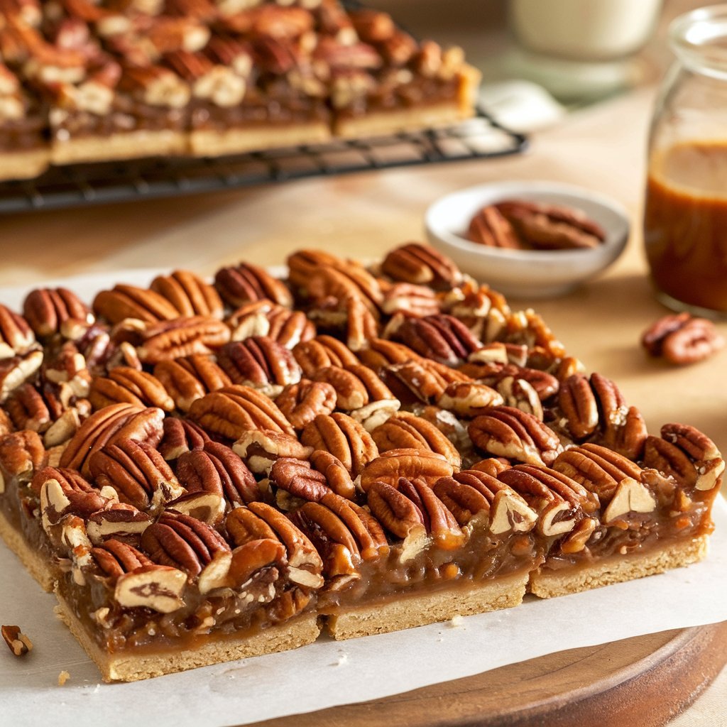 A Photo Of A Tray Of Easy Pecan Pie Bars Cut Into Ydhihzhrt Ak3t3k5ceqja Zkrc4w85r3svouzbkjlwwa