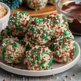Irresistibly Sweet: Christmas Chocolate Rice Krispie Balls Recipe