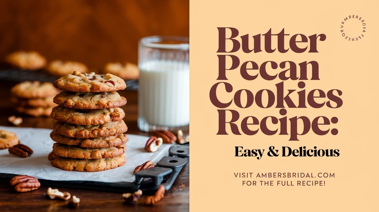 Golden butter pecan cookies cooling on a wire rack, made from a family-favorite butter pecan cookies recipe.