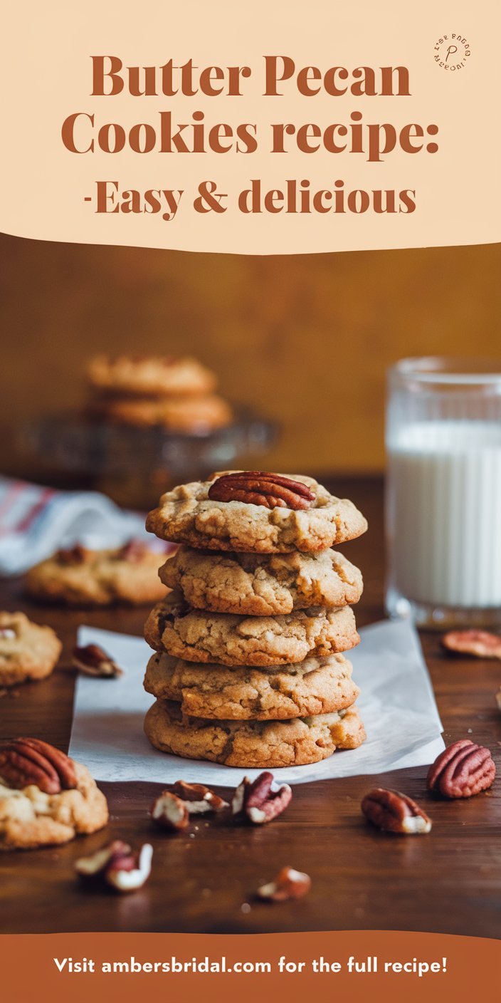 Classic butter pecan cookies recipe paired with a warm cup of coffee for a perfect treat.