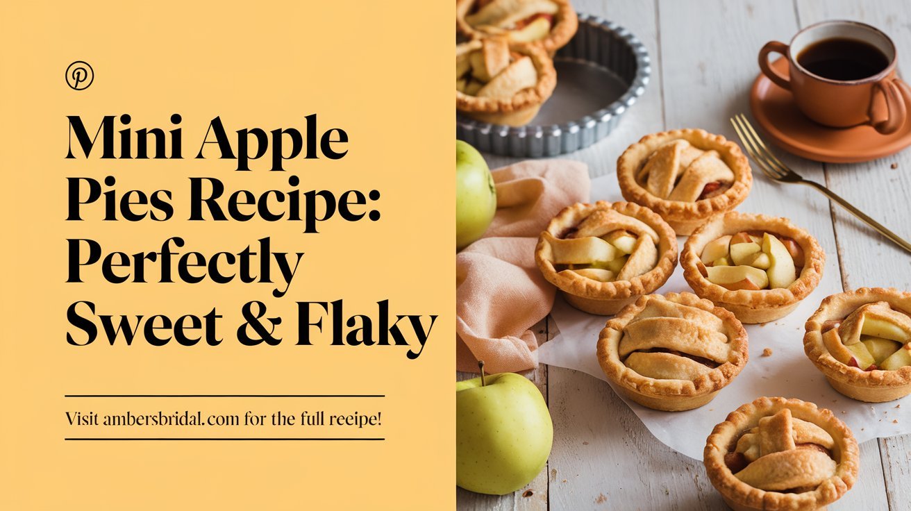 Mini apple pies recipe displayed in a basket lined with a gingham cloth for a rustic touch.