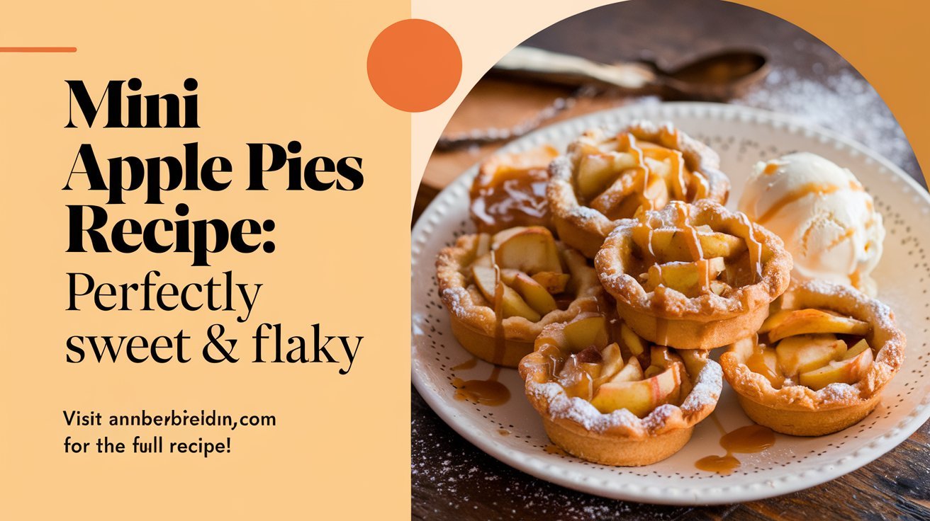 Perfectly portioned mini apple pies recipe featuring tender apples and buttery crust.