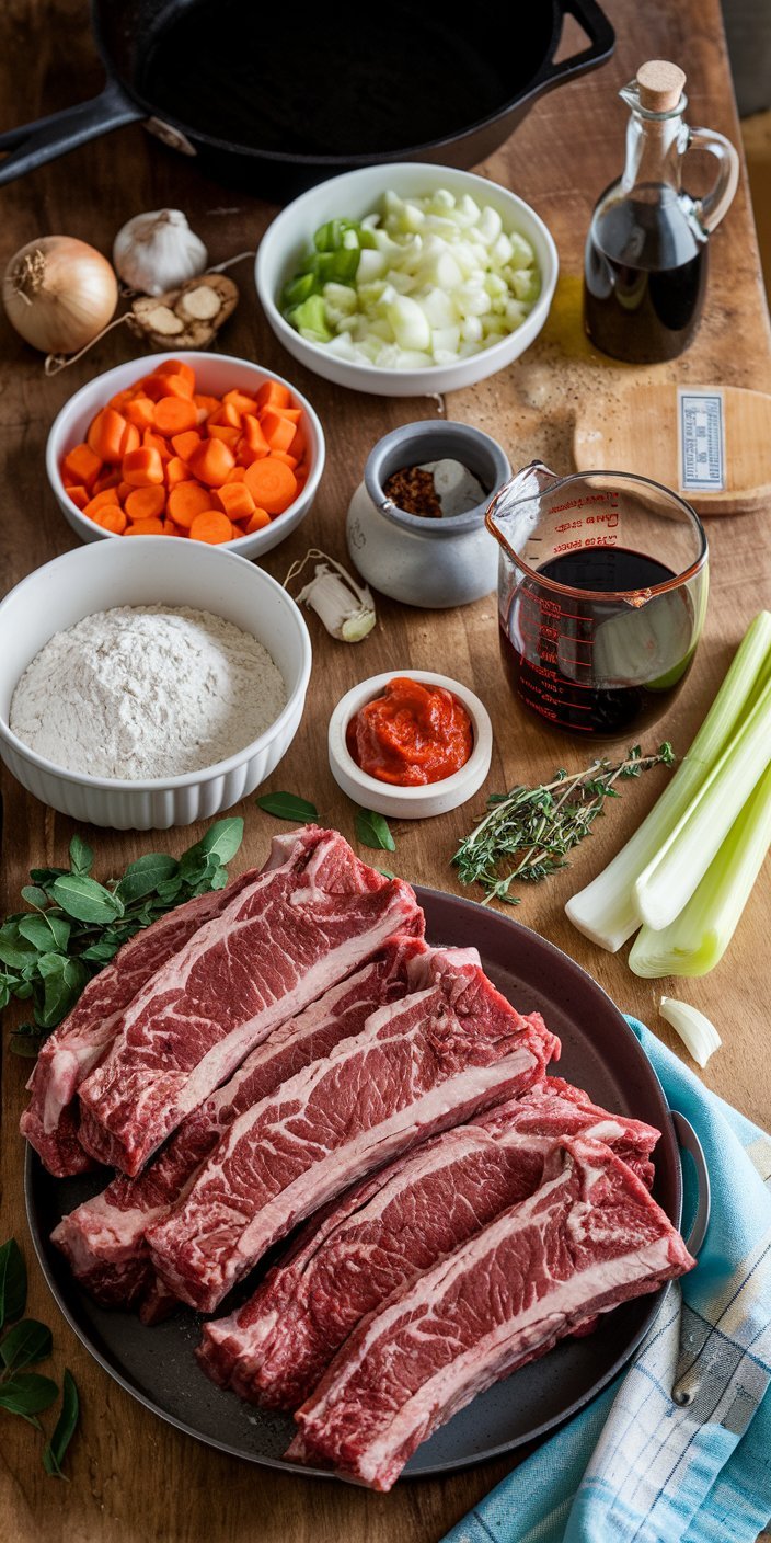 Slow cooker short ribs recipe served with a side of buttery mashed sweet potatoes.