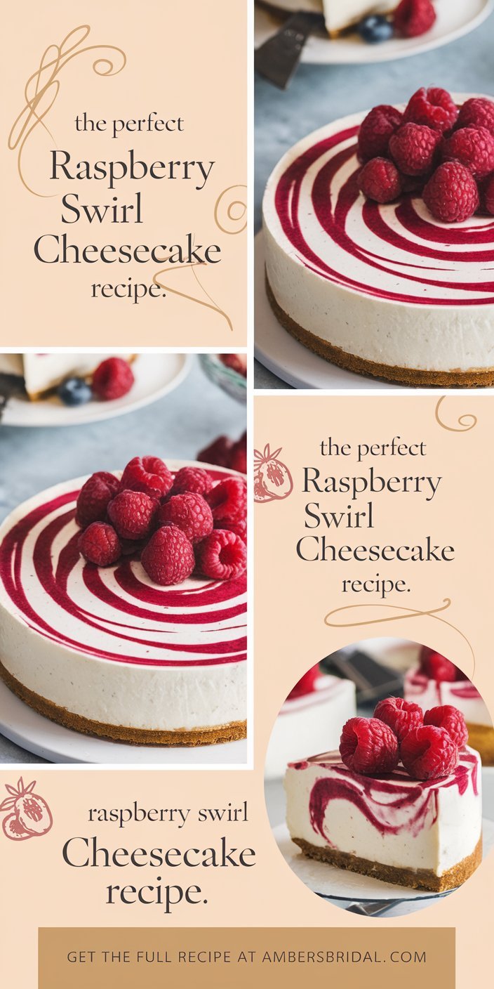 Easy and delicious Raspberry Swirl Cheesecake Recipe for a perfect dessert