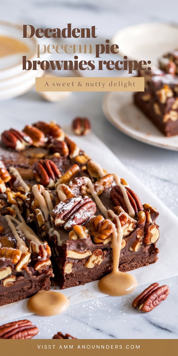 Golden pecans and a rich chocolate base combine in these decadent pecan pie brownies.