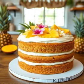 Juicy Pineapple Heaven Cake: A Slice of Tropical Bliss