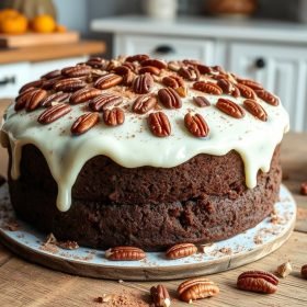 German Chocolate Pecan Pound Cake