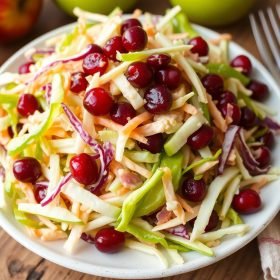 Apple Cranberry Coleslaw | Fresh Summer Side