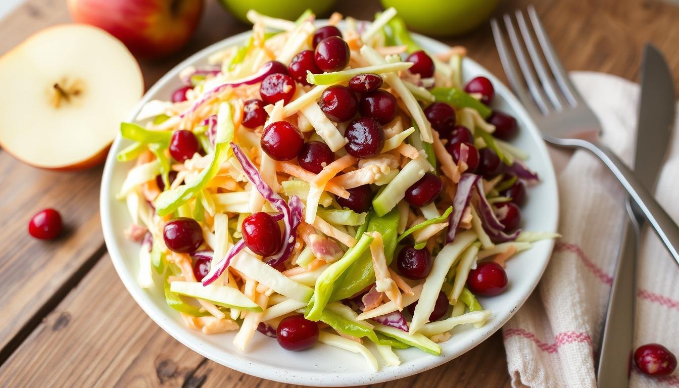 Apple Cranberry Coleslaw | Fresh Summer Side