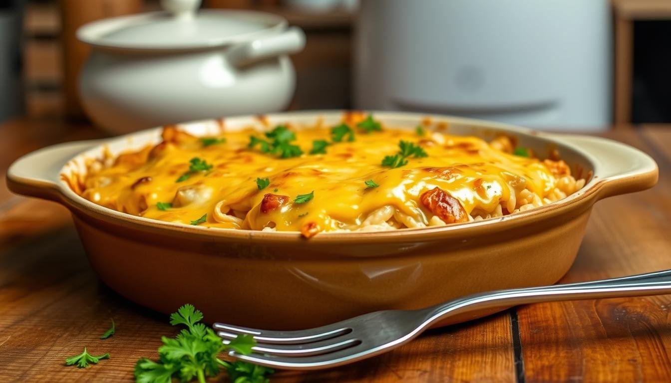 cheesy chicken and rice casserole