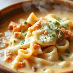 Creamy Alfredo Lasagna Soup | Easy Recipe