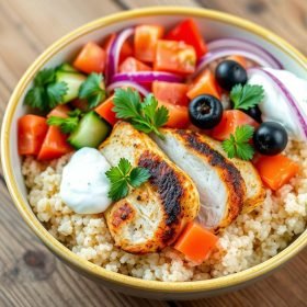 Delicious Greek Chicken Bowls: Fresh, Flavorful, and Healthy