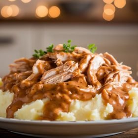Shredded Chicken Gravy on Mashed Potatoes: The Ultimate Comfort Food Recipe