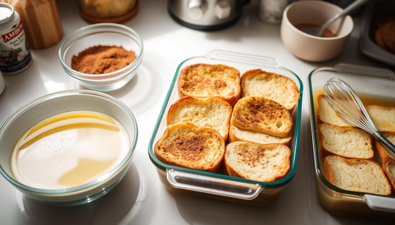 French toast casserole preparation French toast casserole preparation